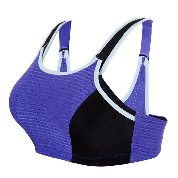 Set of 3! 36B Glamorise SPORT Bra (DOUBLE-LAYER) Wicking (UNDERWIRED) PURPLE NEW - Picture 2 of 15